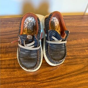 Hey Dude Toddler 7 Shoes - Black and Tan